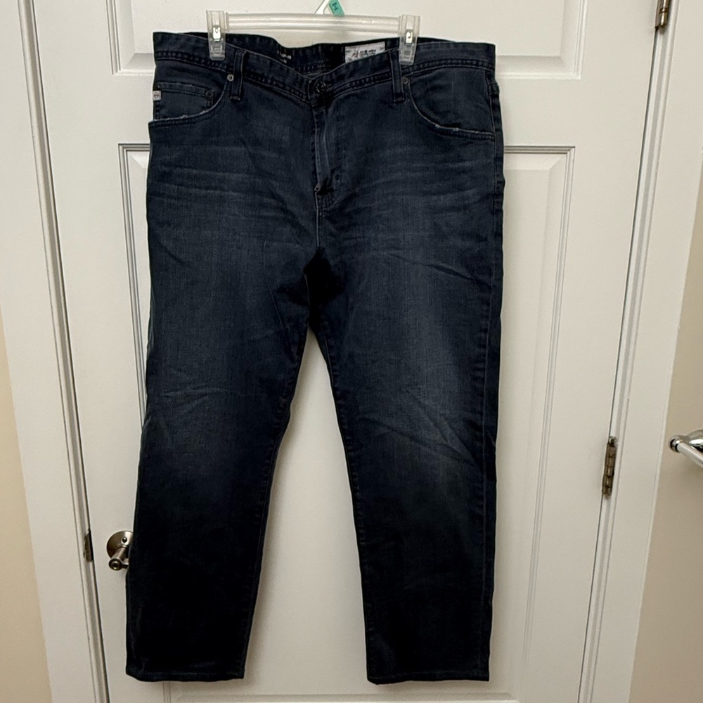 AG Adriano Goldschmied Men's Deep Indigo The Graduate Jeans